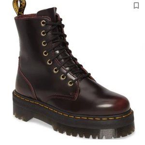 Dr marten Jadon Platform boots in Red Arcadia/Burgundy